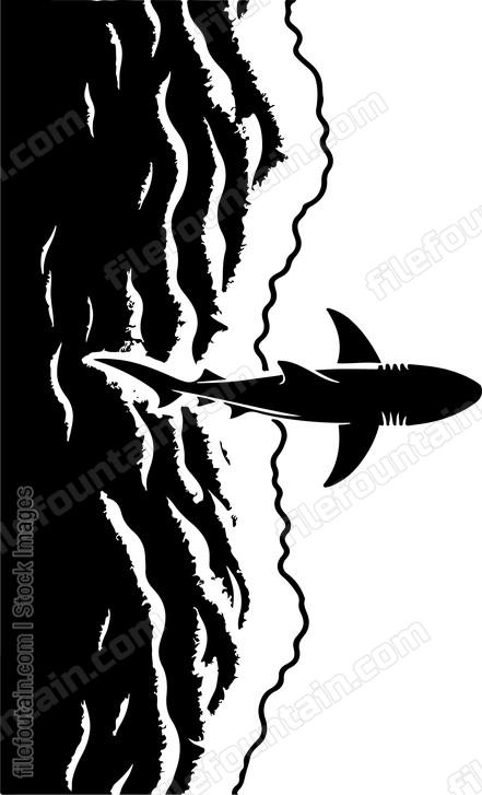 Shark Washing ashore on the beach
