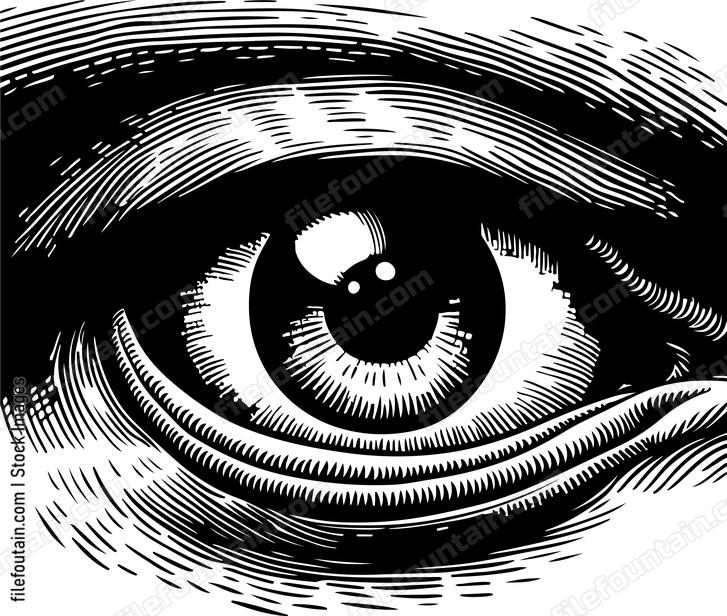 Sharks eye close up capturing its predatory gaze