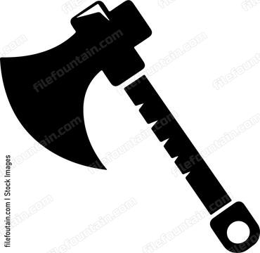 Sharp axe for chopping wood