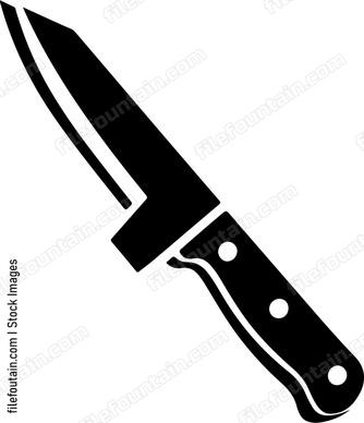 Sharp pointed kitchen knife