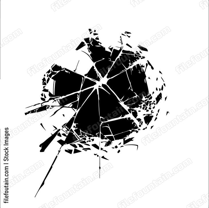 Shattered Broken Glass