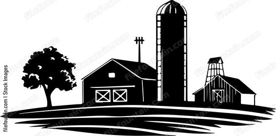 Silo And Barn