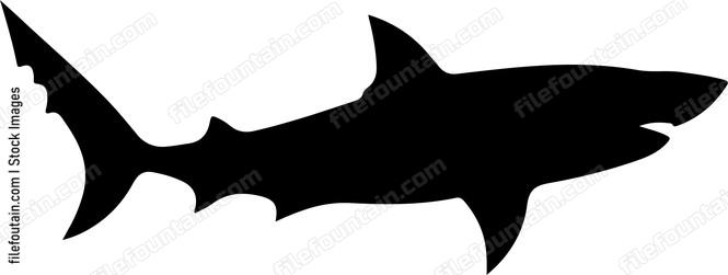 Simple Shark Silhouette