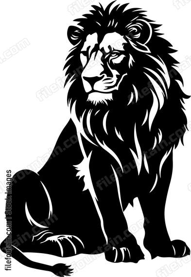 Sitting Lion