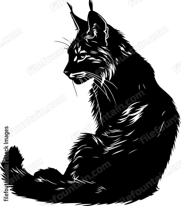 Sitting Lynx