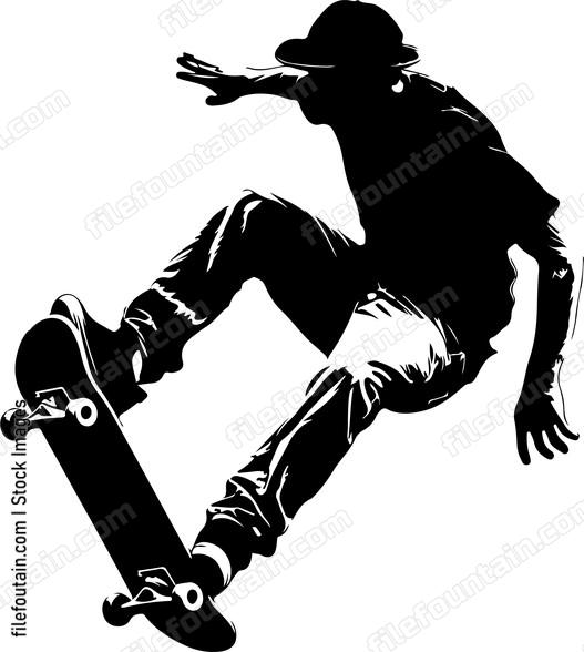 Skateboard Pose