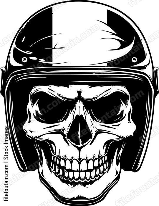 Skull Motorcycle Helmet