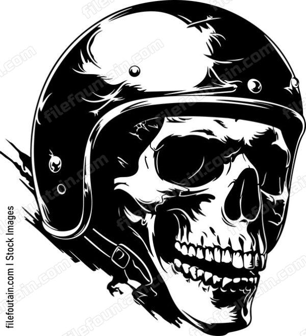 Skull Motorcycle Helmet