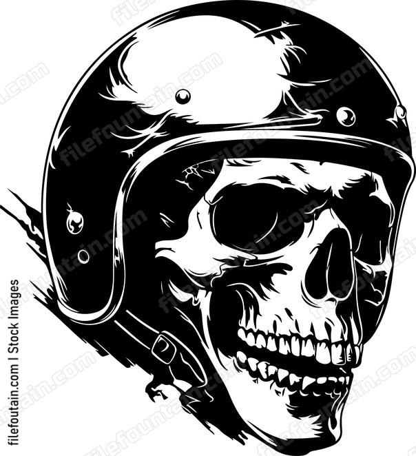 Skull Motorcycle Helmet