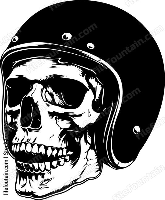 Skull Motorcycle Helmet