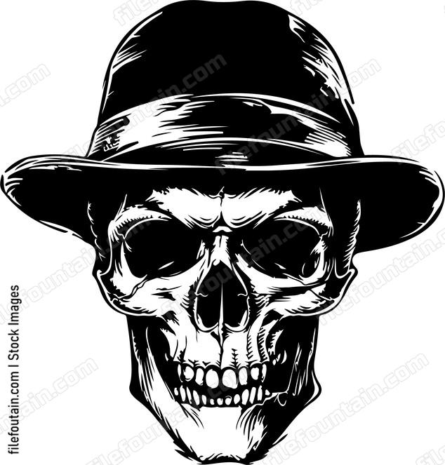 Skull With Hat