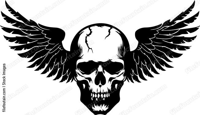Skull With Wings