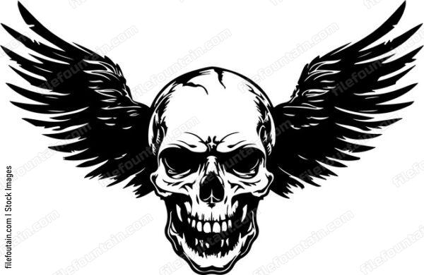Skull With Wings