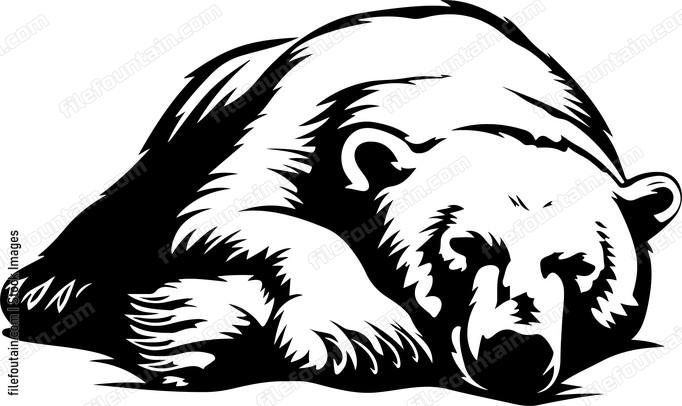 Sleeping Polar Bear