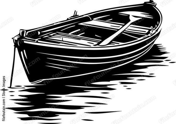 Small boat on water
