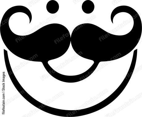 Smiling Man Mustache