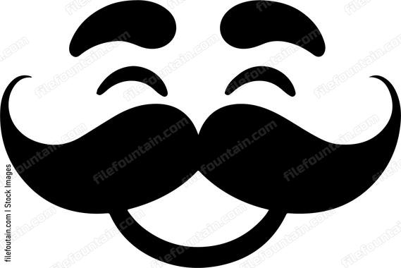 Smiling Man Mustache