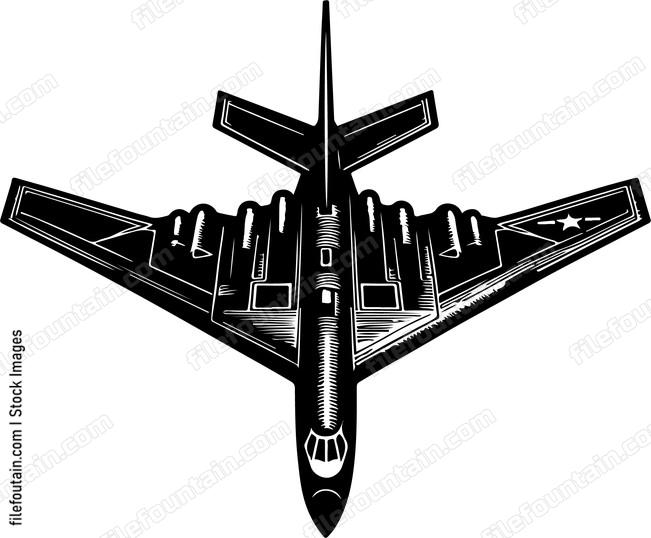 Stealth Bomber Airplane