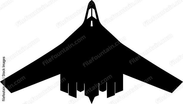 Stealth Bomber Airplane