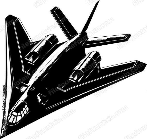 Stealth Bomber Airplane