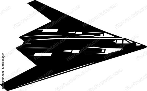 Stealth Bomber Airplane