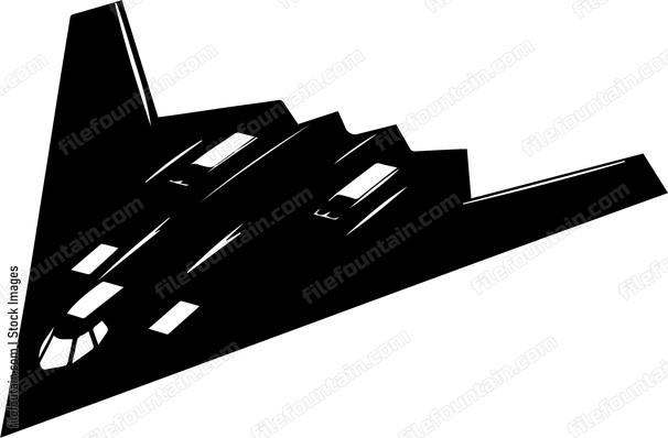 Stealth Bomber Airplane