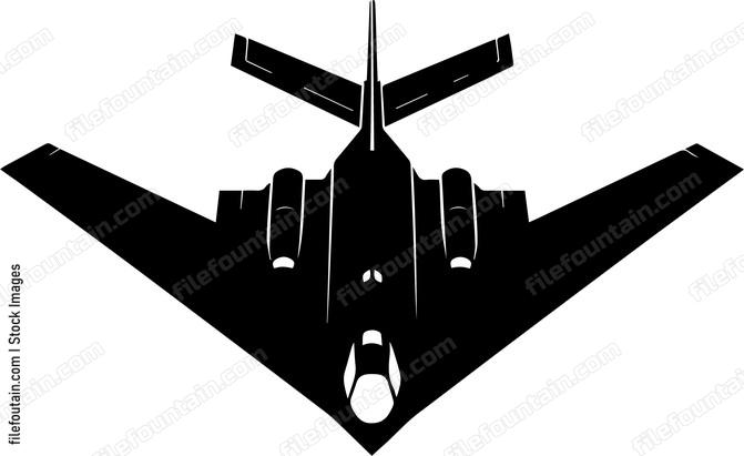Stealth Bomber Airplane