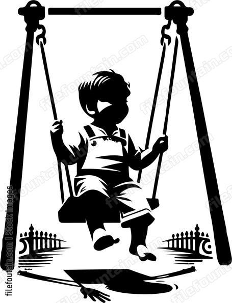 toddler enjoying a ride on a swing at the park