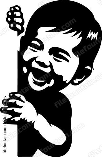 toddler giggling while playing peek a boo