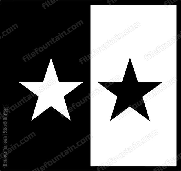 Two stars opposite