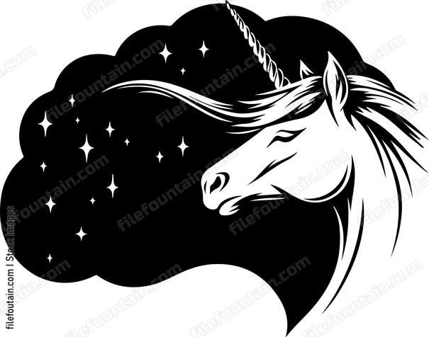 Unicorn Night and stars