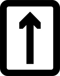 Up arrow in a rounded square
