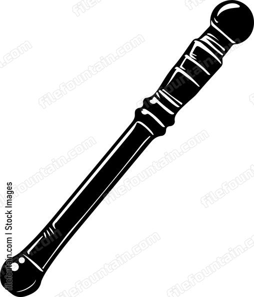 Vintage police nightstick