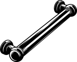 Vintage towel holder bar