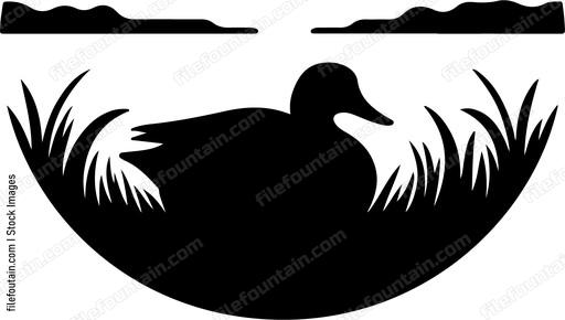Waterfowl nesting at the edge of the lake undisturbed by the darkness