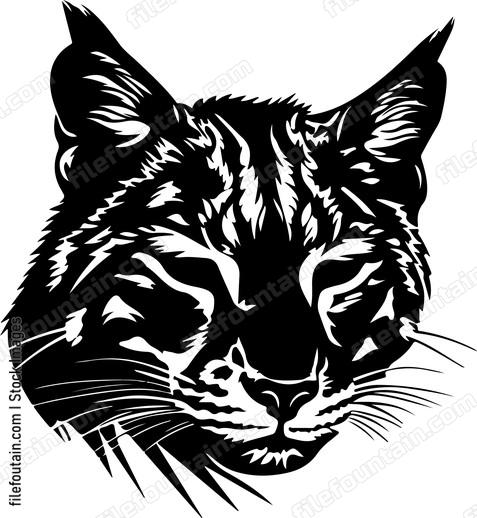 Wildcat head silhouette