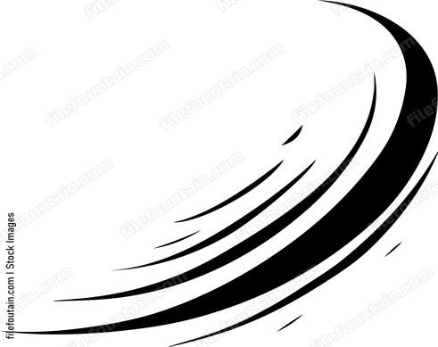 Abstract curved lines swoosh