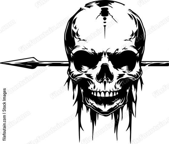 Arrow Through Skull