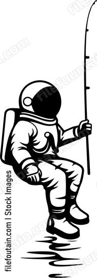 Astronaut Fishing