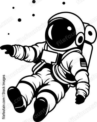 Astronaut Floating