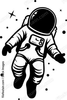 Astronaut Floating In Space