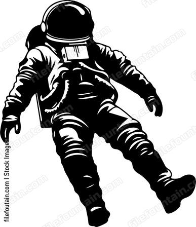 Astronaut Floating In Space