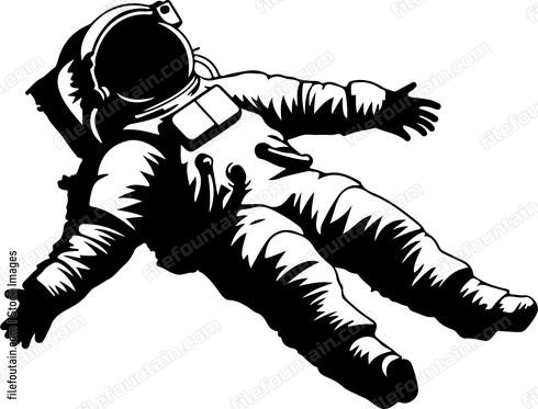Astronaut Floating In Space