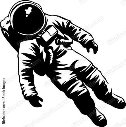 Astronaut Floating In Space