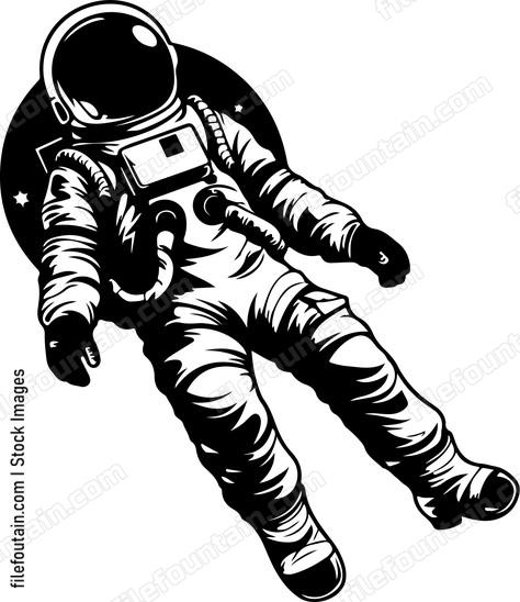 Astronaut Floating In Space