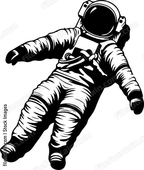 Astronaut Floating In Space