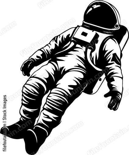 Astronaut Floating In Space