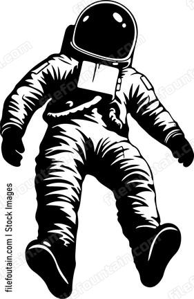 Astronaut Floating In Space
