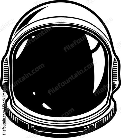 Astronaut Helmet Front View