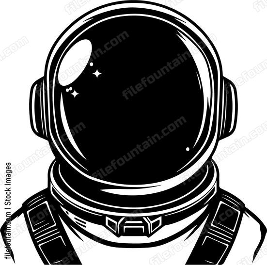 Astronaut Helmet Front View